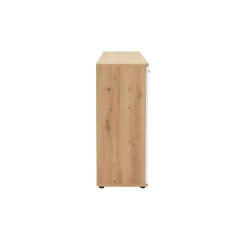 Die Möbelfundgrube Jelsi 210 x 85 x 35 cm artisan eiche (nachbildung)/weiß