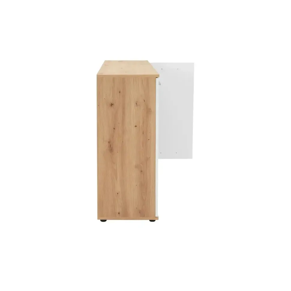 Die Möbelfundgrube Jelsi 210 x 85 x 35 cm artisan eiche (nachbildung)/weiß