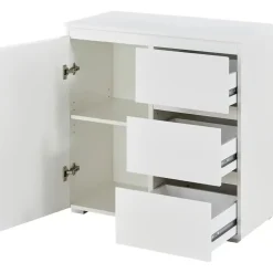 Die Möbelfundgrube Kommode 80 x 79 x 40 cm Weiß