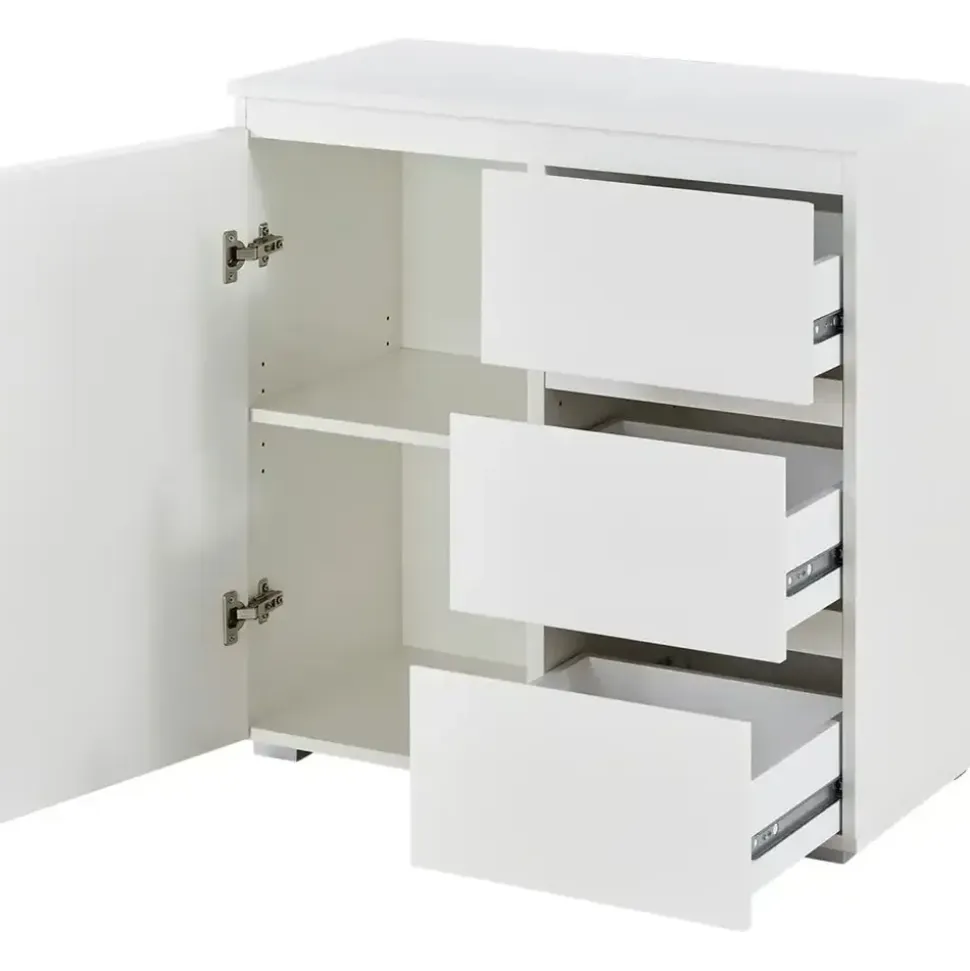 Die Möbelfundgrube Kommode 80 x 79 x 40 cm Weiß