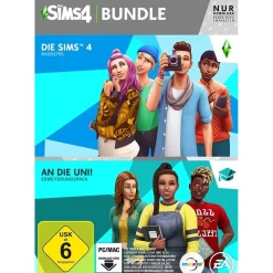 Die Sims 4 Bundle: Basisspiel + An die Uni! (Code in a Box) (PC)