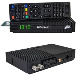 DIGIQuest Ti9 Full HD DVB-S2, HEVC – Italienisches Fernsehen (RAI, Mediaset, LA7) Hotbird 13° +