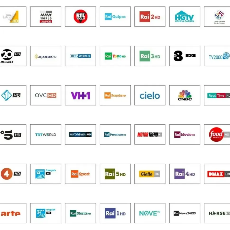 DIGIQuest Ti9 Full HD DVB-S2, HEVC – Italienisches Fernsehen (RAI, Mediaset, LA7) Hotbird 13° +