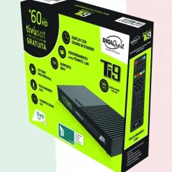 DIGIQuest Ti9 Full HD DVB-S2, HEVC – Italienisches Fernsehen (RAI, Mediaset, LA7) Hotbird 13° +