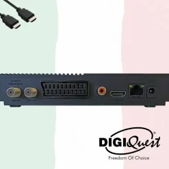 DIGIQuest Ti9 Full HD DVB-S2, HEVC – Italienisches Fernsehen (RAI, Mediaset, LA7) Hotbird 13° +