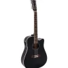 Dimavery DR-612 Westerngitarre 12-saitig, schwarz