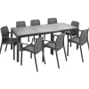 Dmora Outdoor Lounge Set Manarola 8-tlg. Anthrazit