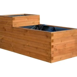 Dobar Gartenteich Superb inkl. Teichfolie Kiefer Braun 180 x 78 x 80 cm FSC®