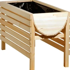 Dobar Hochbeet auf Beinen XL 100 x 45 x 60 cm beige