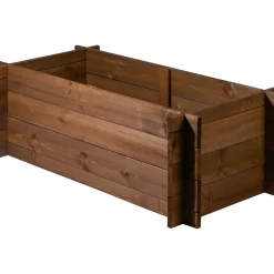 Dobar Hochbeet 117 x 58,5 x 38,5 cm Dunkelbraun