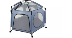 Dreambaby Laufstall mit Pop-Up Funktion, 6eckiger Reiselaufstall mit Dach faltbar