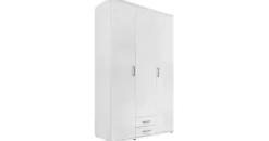 Drehtürenschrank MIRAY 120 x 196 x 54 cm Weiß