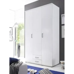Drehtürenschrank MIRAY 120 x 196 x 54 cm Weiß