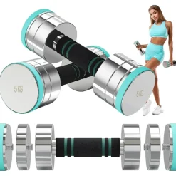 Dripex Hantel Set Verstellbare Kurzhanteln 2er Set 10 kg