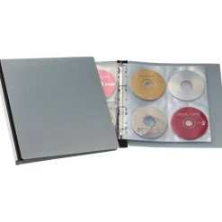Durable CD / DVD Album 96 schwarz / silber