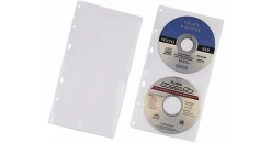 Durable CD-Hüllen für 2 CDs 5 St durchsichtig
