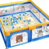 Ecosa Laufgitter 200x180cm faltbar Spielgitter Krabbelgitter Bällebad