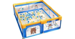 Ecosa Laufgitter 200x180cm faltbar Spielgitter Krabbelgitter Bällebad