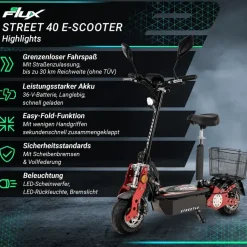 eFlux Street 40 Pro schwarz