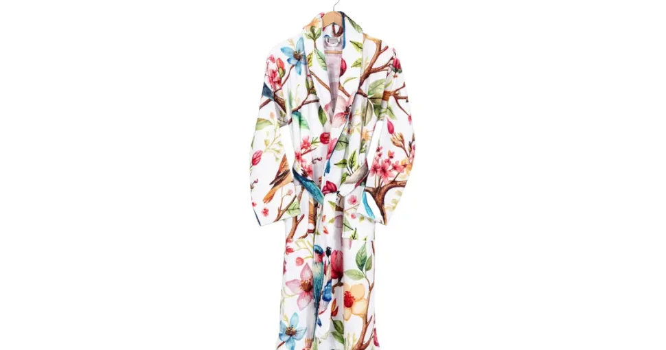 Egeria Birdy Bademantel Mehrfarbig L