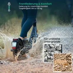 Egret E-Scooter X core grau