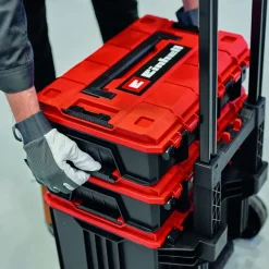 Einhell E-Case Tower Werkzeugkoffer 3-teilig rot|schwarz 440 x 385 x 605 mm