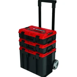 Einhell E-Case Tower Werkzeugkoffer 3-teilig rot|schwarz 440 x 385 x 605 mm