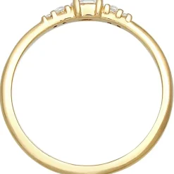 Elli Ring 925 Silber Verlobungsring in gold, | Gr.: 52