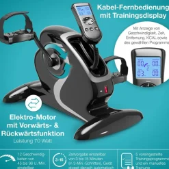 eloneo Arm- und Beintrainer mit Motor schwarz