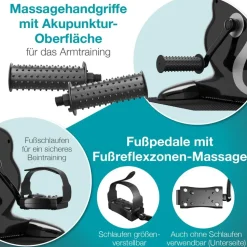 eloneo Arm- und Beintrainer mit Motor schwarz