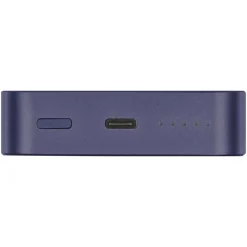 EMOS Powerbank WI 1046, 10000 mAh MagSafe mit Passthrough und Wireless-Charging, USB-C-Ausgang inkl. Kabel - für iPhone, Smartphone, - blau, B0551BL - Blau