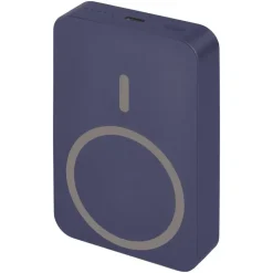 EMOS Powerbank WI 1046, 10000 mAh MagSafe mit Passthrough und Wireless-Charging, USB-C-Ausgang inkl. Kabel - für iPhone, Smartphone, - blau, B0551BL - Blau