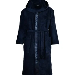 Emporio Armani Sponge Bademantel Blau M