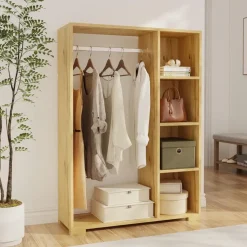 [en.casa] Kleiderschrank, Nesbyen 90 x 126 cm,