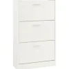 [en.casa] Sykkylven 60 x 103 x 24 cm mit 3 Klappen weiß / weiß