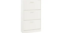 [en.casa] Sykkylven 60 x 103 x 24 cm mit 3 Klappen weiß / weiß