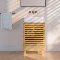 [en.casa] Waschbeckenunterschrank Iveland 40 x 60 x 30 cm Beige