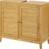 [en.casa] Waschbeckenunterschrank Värmdö 67 x 60 x 30 cm Beige