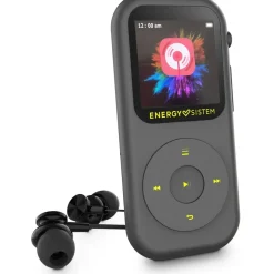 Energy Sistem Handy MP4-Player mit FM Radio microSD bis 128GB IPS Display Touch tragbarer Musikplayer Video Player kompakt grau