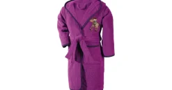 Erwin Müller Kinder-Bademantel mit Kapuze in fuchsia | Gr.: 86/92