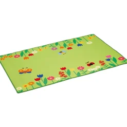 Erzi 51175 Teppich Blumenwiese, geeignet für Gruppenräume und Kinderzimmer