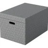 Esselte Aufbewahrungsbox Groß 51 x 35,5 x 30,5 cm 3-tlg. grau