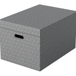 Esselte Aufbewahrungsbox Groß 51 x 35,5 x 30,5 cm 3-tlg. grau