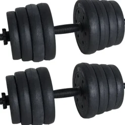 Estexo Kurzhanteln Hantelset 30 kg schwarz