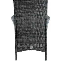 Estexo Poly-Rattan Set 6-tlg. Anthrazit-Grau