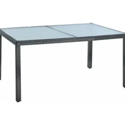 Estexo Poly-Rattan Set 6-tlg. Anthrazit-Grau