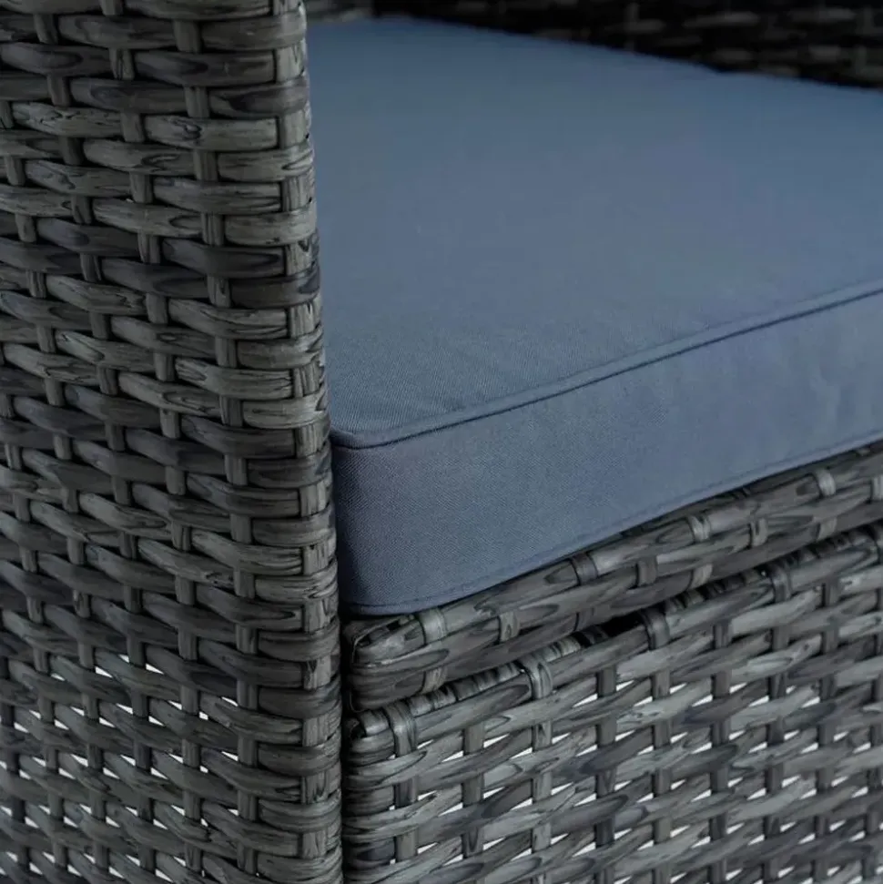 Estexo Polyrattan Set 8-tlg. Anthrazit