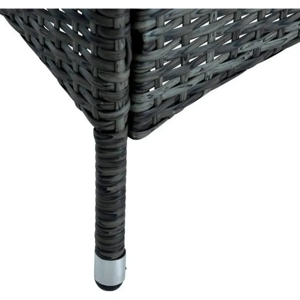 Estexo Polyrattan Set 8-tlg. Anthrazit