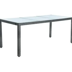Estexo Polyrattan Set 8-tlg. Anthrazit