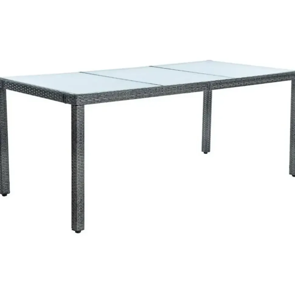 Estexo Polyrattan Set 8-tlg. Anthrazit